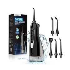 Water Dental Flosser Teeth Pick: Portable Cordless Oral Irrigator 300ML Recha...
