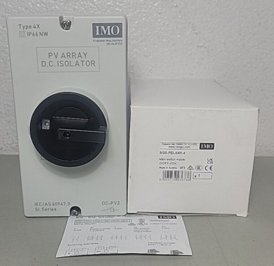 NEW SI25-PEL64R-4 IMO Precision Controls 4 Pole Main DC Switch FREE SHIPPING