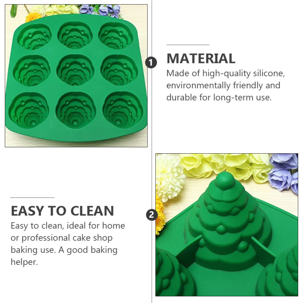 Christmas Tree Cake Tin Silicone Baking Tray Mold Chocolate Mould Candy eBay