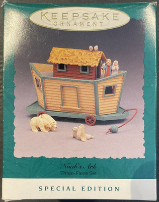 Noah s Ark Ornament ~ 1994 Hallmark Keepsake Ornament Special Edition NEW B3
