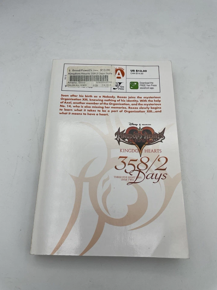 Kingdom Hearts 358/2 Volume 1 Manga Vol Shiro Amano Yen Press • [English] - Image 3 of 3