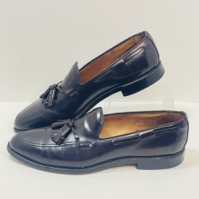 Allen Edmonds Men\'s Grayson 11C Tassels Burgundy Leather Slip on Loafer 11C Allen Edmonds  main image 3