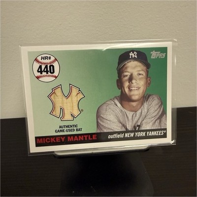 Topps 2007 Mickey Mantle Home Run History Relic 7/7 #440 Yankees ⭐️EBAY 1/1⭐️