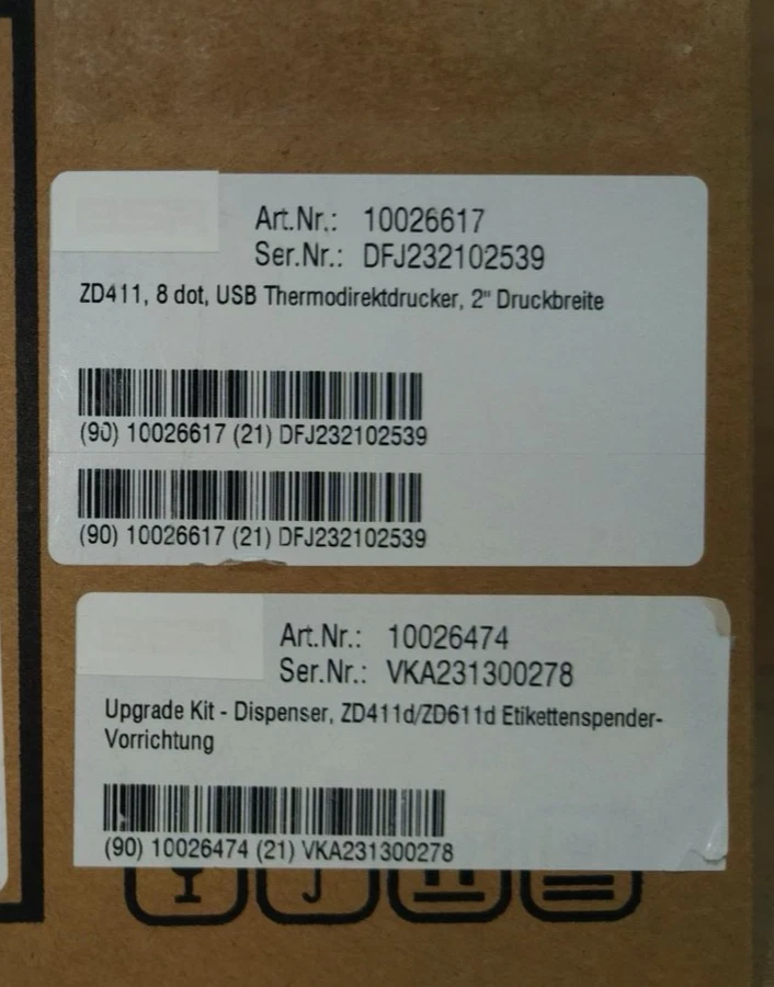 ZD4A022-D1EE00EZ Zebra ZD411 USB, USB Host, Bth. Herst. Garantie bis 21-Jan-2027 - Bild 4 von 4