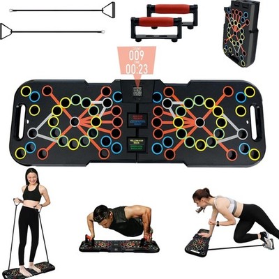 Faltbares Push Up Board System Multifunktion Muskeltraining Fitness Zubehör