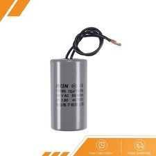 CBB60 Run Capacitor 16uF 450V AC 2 Wires 50/60Hz Cylinder 74x38mm