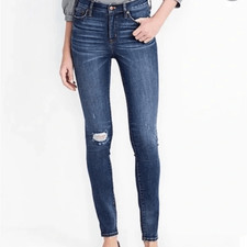 J. Crew High Rise Jeans Sz 26 Distressed G7358