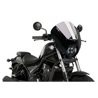 Puig Halbverkleidungs-Windschutzscheibe Dark Night Fur Honda CMX500 Rebel 20-25,