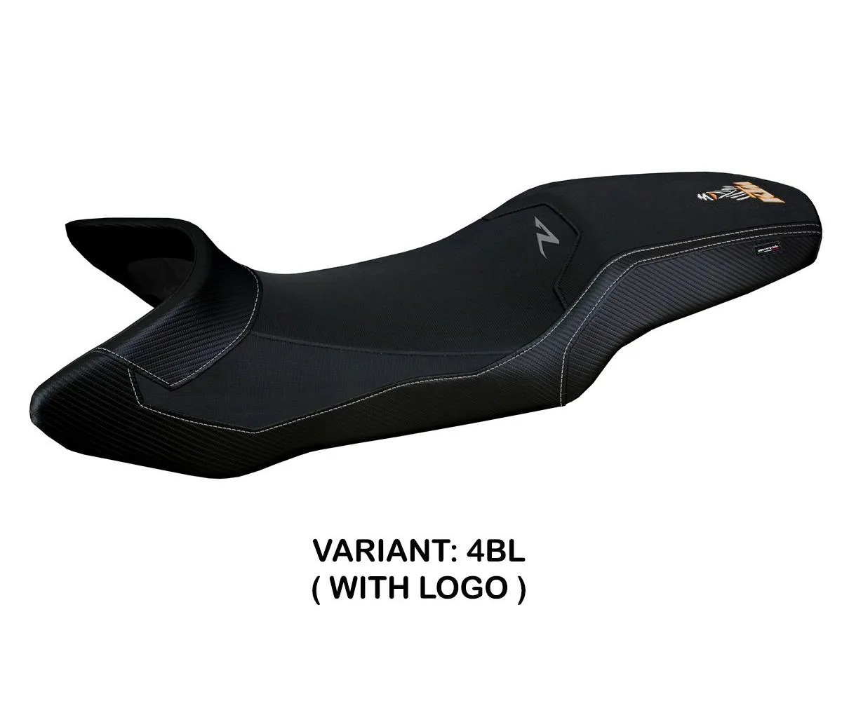 Seat cover Xitta Black BL + logo Tpz compatible KTM 1290 SUPER ADV R 2021 2023