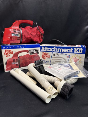#ad Royal Dirt Devil Hand Held Corded Vacuum Cleaner And Attachments Model 103 Works $99.00
