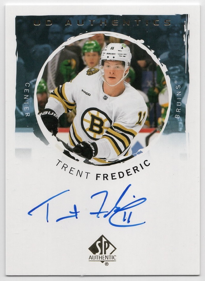 2024-25 SP Authentic Trent Frederic #UDA-TF Bruins UD Authentics