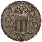 1868-P Shield Nickel — photo from another recent sale
