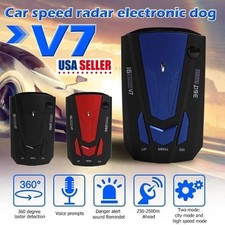 Car Anti-Police Speeding Laser Radar Detector Voice Alert Warning 16 Band 360 