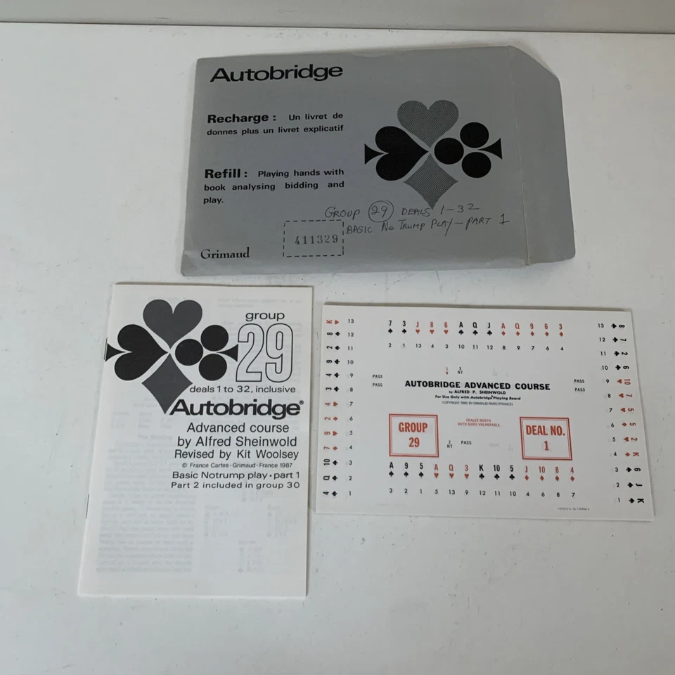 Autobridge Advanced Course Contract Bridge by Alfred Sheinwold Grimaud - Image 2 of 4