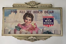 **Authentic WWII** RARE 1943 War Bonds USA LITHO Advertisement 7-Up St. Louis MO