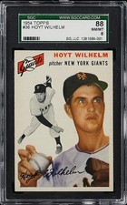1954 Topps Hoyt Wilhelm #36 SGC 8 NM-MT 💎 Beautiful & Centered Pop 4 (6 Higher)