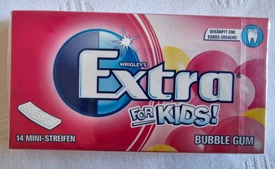 Wrigley's Extra for Kids Spearmint Bubble Gum 14 Streifen Kaugummi  OVP