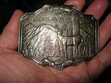 Vintage Colorado Buckle 1876 Wyoming Studio Works James Lind 1974