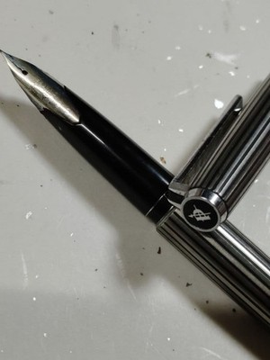PILOT CUSTOM 872 Fountain Pen 18K WG White Gold Vintage Japanese Made