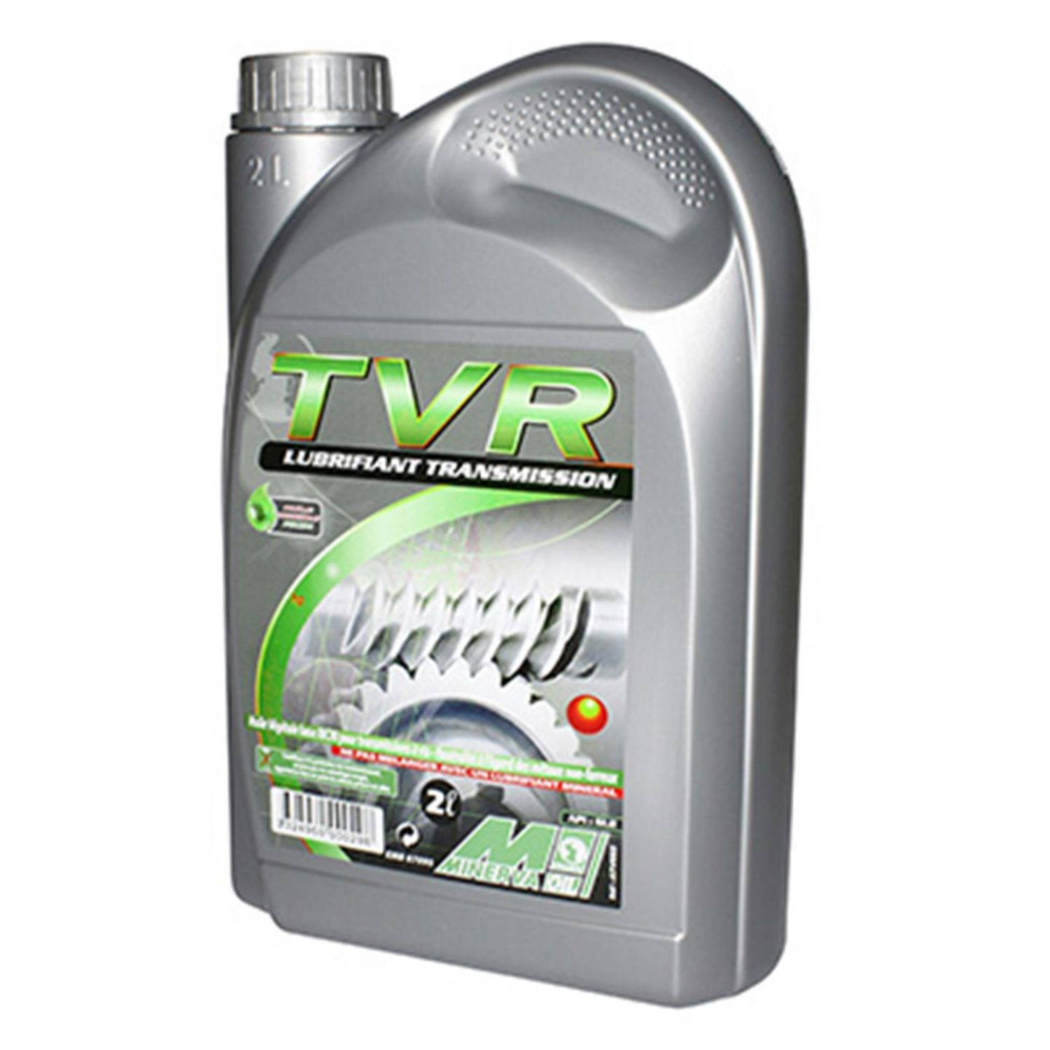 Huile de transmission minérale 2 litres Minerva pour engins de motoculture