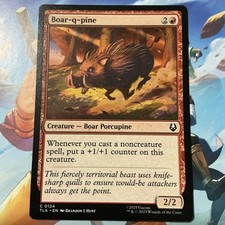 MTG Avatar: The Last Airbender Boar-q-pine 0124 NM Regular NP