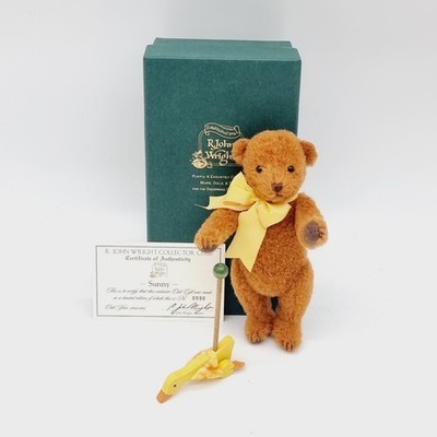 R. John Wright Teddybär Sunny limitiert aus 2004 18 cm Mohair