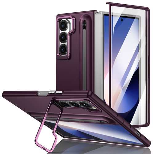 Shockproof Stand Pen Slot Case +Screen Protector+Stylus For Samsung Z Fold 7/6 - Picture 14 of 73
