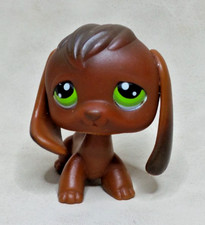 LITTLEST PET SHOP PETSHOP LPS #77 HASBRO CHIEN CHIOT BEAGLE BRUN YEUX VERTS -G2