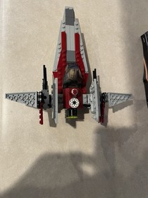 LEGO Star Wars: V-Wing Fighter (6205) W Clone Fighter Pilot And Manual COMPLETE