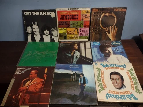 Rock Lot of 9 LP 12" Records The Knack Kiss Elder Blow Monkeys War