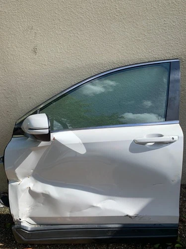 DRIVER DOOR Mirror-Power Heated Turn Signal Blind Spot Detection WHITE