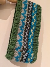 Handknitted Woolly Colourful Nordic Headband, Ear Warmers,Cozy for winter/spring
