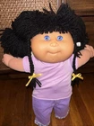 Vtg 1992 Cabbage Patch Kid “ Kids “. Black Hair & Blue Eyes Mattel CPK