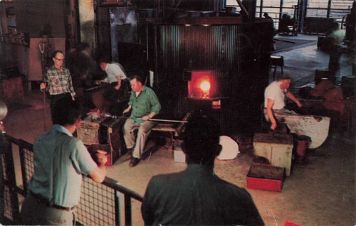 Making of Steuben Glass - Corning Glass Center - Corning New York NY - Postcard