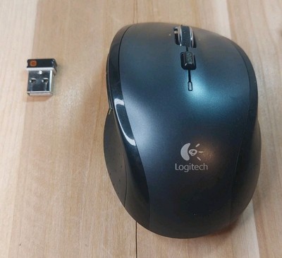 Logitech M705 Marathon Wireless Mouse   Tested, Includes USB Receiver & Used Bat