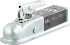 25153 Straight Tongue Trailer Coupler for 2-Inch Channel, 2-In Hitch Ball, 3,500