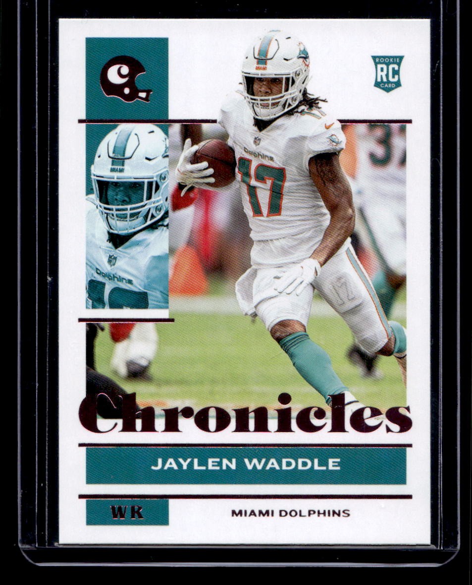 2021 Panini Chronicles #76 Jaylen Waddle Pink