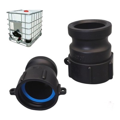 Nocken und Nut auf 2 Zoll Stoßstangenadapter für IBC Tote Fittings PP Material