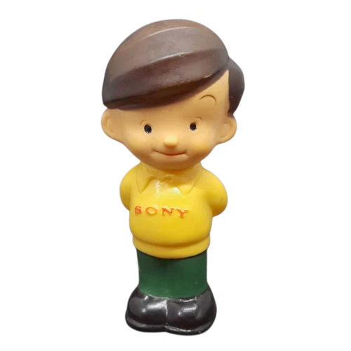 Rare Vintage 1960’s SONY ‘Atchan/Sonny Boy’ Advertising Japan Soft Vinyl Figure