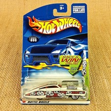 2002 Hot Wheels #099 Evil Twin Pearl White Grave Rave Series 1/4 Chrome LW
