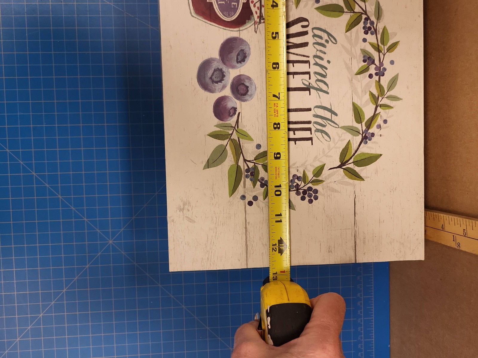 Sweet Life Decorative Box Wood Look Design Storage Container Home Decor 12.5x9x4