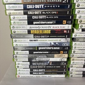 Lot of 100  XBOX 360 video games Call Of Duty Grand Theft Auto Sky Rim Many More