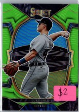 Luke Gold 2023 Panini Select Neon Green Prizm /75 #73 Detroit Tigers