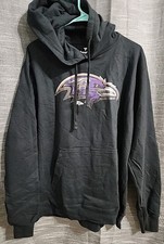 Baltimore Ravens NFL '47 Black Imprint Headline Hoodie Pullover Size Large