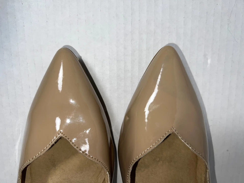 Zapatos de salón de tacón festoneado para mujer talla 9 Chinese Lavandería STAR TURN CHAROL TOSTADO/DESNUDO Foto 2 de 4