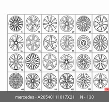 NEW MERCEDES-BENZ C-CLASS W205 DISK WHEEL A20540111017X21 GENUINE