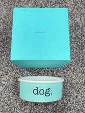 Tiffany & Co Dog  Bowl Dish Bone China New Rare