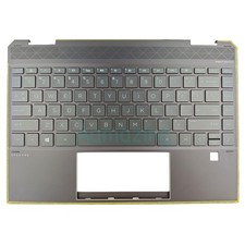 New Palmrest Backlit US Keyboard For HP Spectre X360 13-AP L37682-001 Brown
