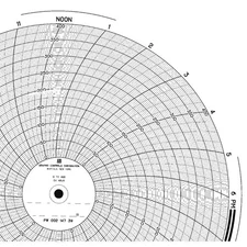 GRAPHIC CONTROLS PW  00214739 Circular Paper Chart, 24 hr, 100 pkg 5MEP8