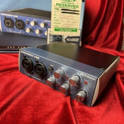 PreSonus AUDIOBOX USB 2x2 Channel 48k/24bit Audio Interface w/Manuals Software